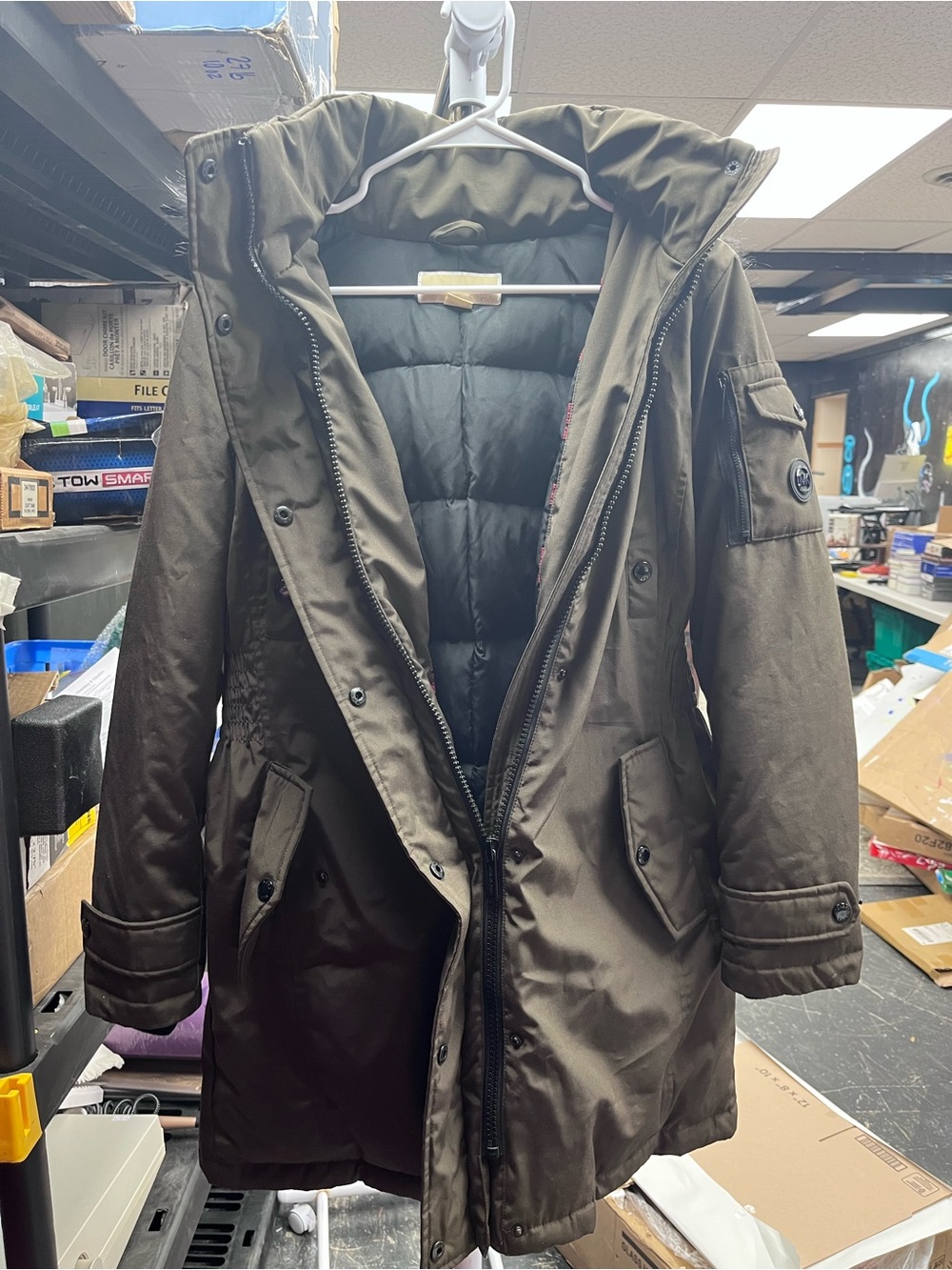 MICHAEL Michael Kors Brown Puffer Coat